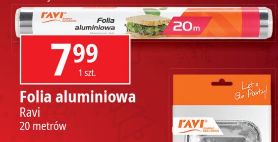 Folia aluminiowa 20 m Ravi promocja