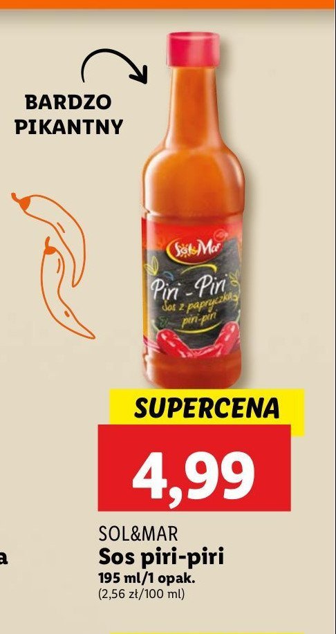 Sos piri piri Sol&mar promocja