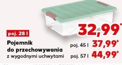 Pojemnik do przechowywania poj. 28 l promocja w Kaufland