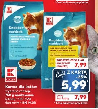 Karma dla kota premium adult z wołowiną K-classic promocja