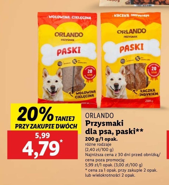 Paski z kaczką Orlando promocja