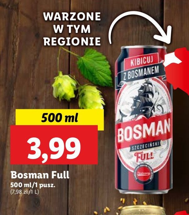 Piwo Bosman full promocja w Lidl