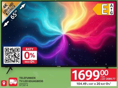 Telewizor TELEFUNKEN 65UAG8030 65" promocja w Selgros