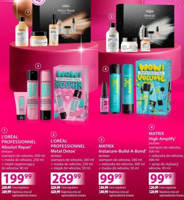 Zestaw kosmetyków do włosów MATRIX High Amplify szampon 300ml + odżywka 300ml + spray 45ml promocja w Hebe