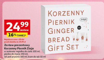 Zestaw prezentowy Korzenny Piernik Ziaja promocja w Auchan