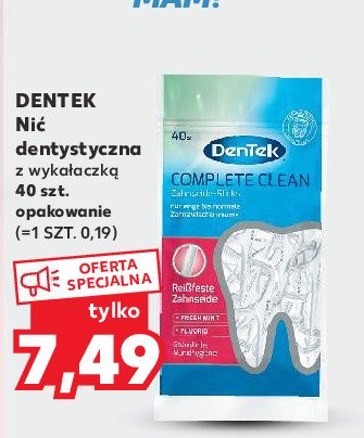 Wykałaczki dentystyczne Dentek complete clean promocja