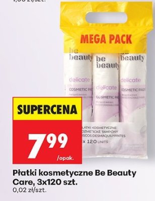 Płatki kosmetyczne Be Beauty Care, 3x120 szt. promocja w Biedronka