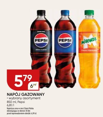 Napój gazowany wybrany asortyment Pepsi promocja w Chata Polska