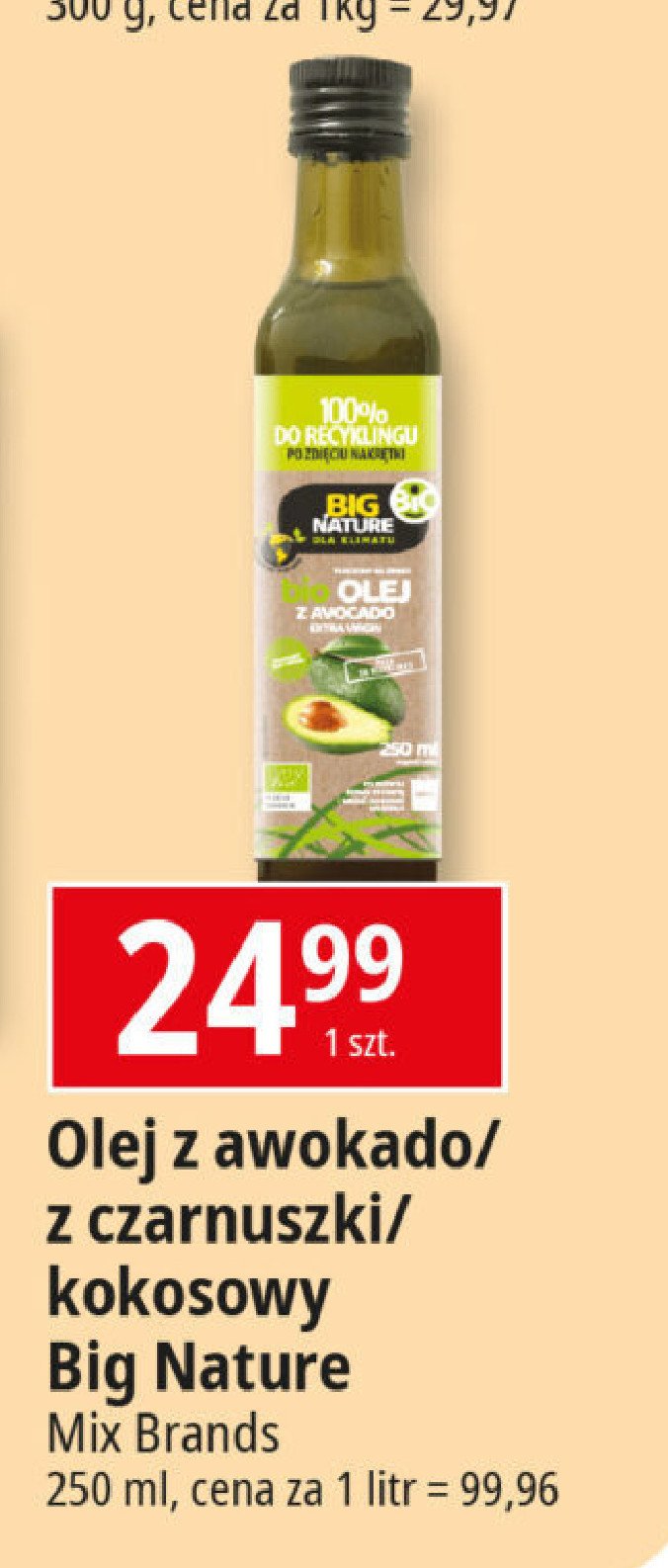 Olej z czarnuszki bio Big nature promocja