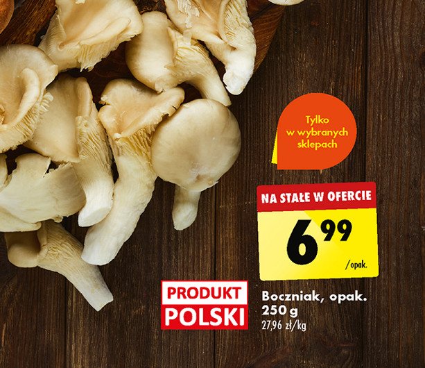 Boczniak promocja w Biedronka