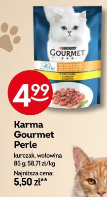 Karma Gourmet Perle kurczak, wołowina promocja w Żabka