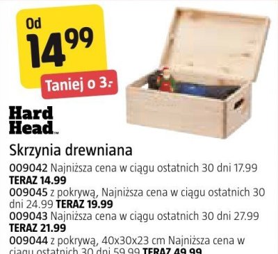 Skrzynia drewniana Hard Head promocja w Jula