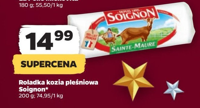 Rolada kozia pleśniowa Soignon promocja w Netto