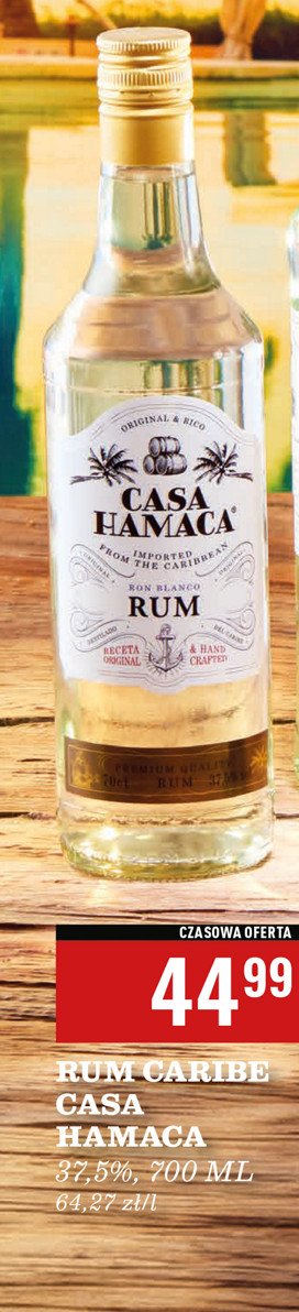 Rum Casa hamaca promocja