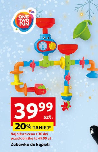 Zabawka do kapieli One two fun promocja w Auchan