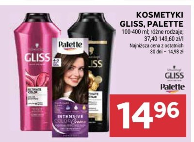 Kosmetyki GLISS PALETTE promocja w Stokrotka