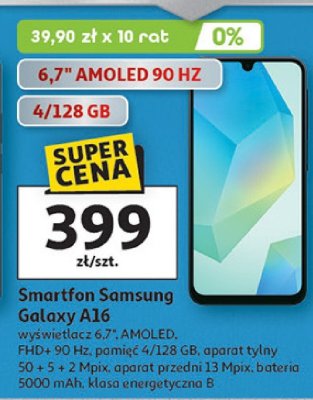 Smartfon Samsung Galaxy A16 promocja w Auchan