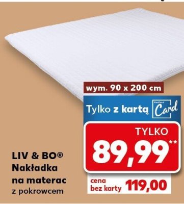 Nakładka na materac z pokrowcem promocja w Kaufland