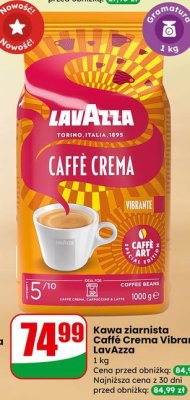 Kawa ziarnista Caffè Crema Vibrante 1 kg promocja w Dino