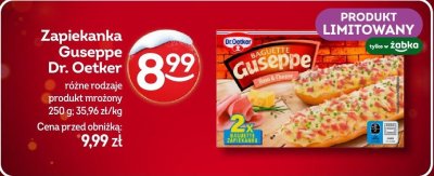 Zapiekanka Guseppe Dr. Oetker różne rodzaje produkt mrożony promocja w Żabka