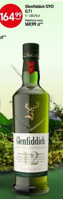 Whisky Glenfiddich 12YO 0,7l promocja w Żabka