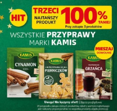 Przyprawy marki KAMIS cynamon laska promocja w Kaufland