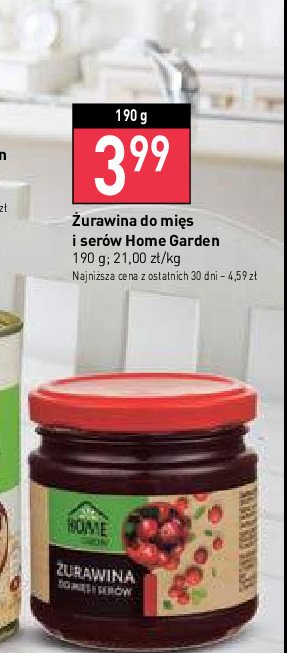 Żurawina do mięs Home garden promocja