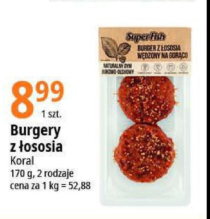 Burgery z 艂ososia Koral (graal) promocja