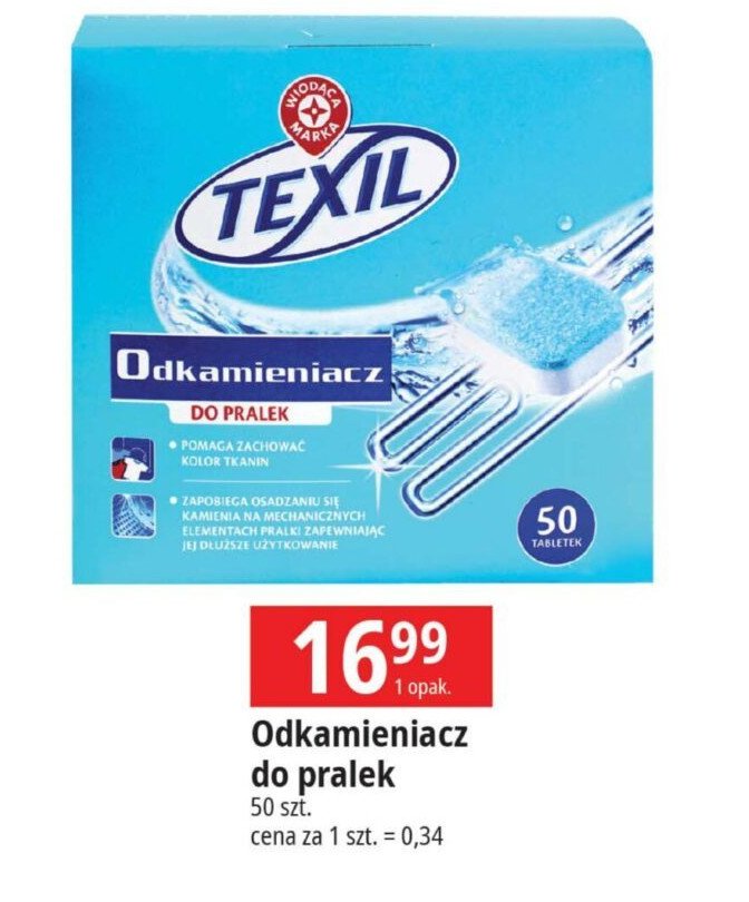 Odkamieniacz do pralek Wiodąca marka texil promocja