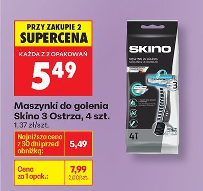 Maszynki do golenia 3 Ostrza, 4 szt. promocja w Biedronka
