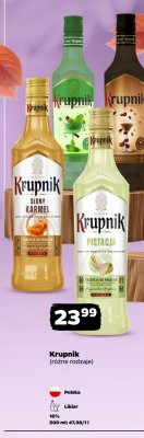 Likier Krupnik Miętowy promocja w Netto