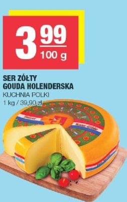 Ser żółty Gouda Holenderska Kuchnia Polki promocja w SPAR