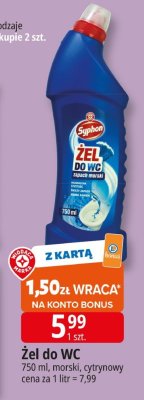 Żel do WC Syphon zapach morski, cytrynowy promocja w Leclerc