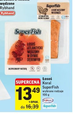 Łosoś norweski wędzony na gorąco Superfish promocja