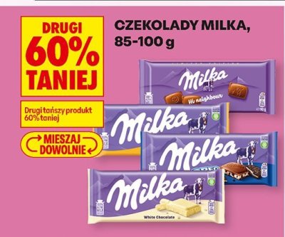 Czekolada Milka, 85-100 g promocja w Biedronka