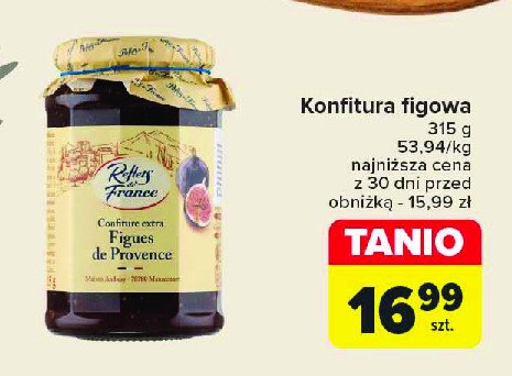 Konfitura figowa Reflets de france promocja