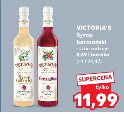 Syrop barmański różne rodzaje Victoria's promocja w Kaufland