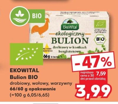 Bulion BIO drobiowy w kostkach bezglutenowy promocja w Kaufland