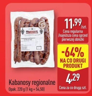 Kabanosy regionalne Aldi promocja w Aldi