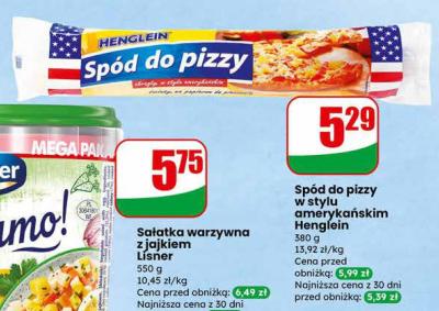 Spód do pizzy w stylu amerykańskim Henglein promocja w Dino