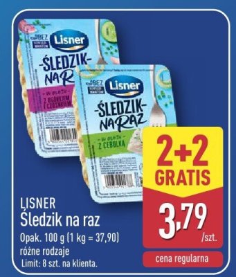 Śledzik na raz LISNER promocja w Aldi