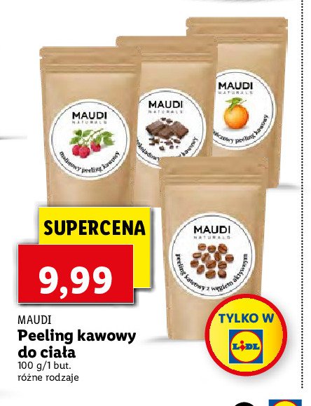 Pomara艅czowy peeling kawowy Maudi naturals promocja