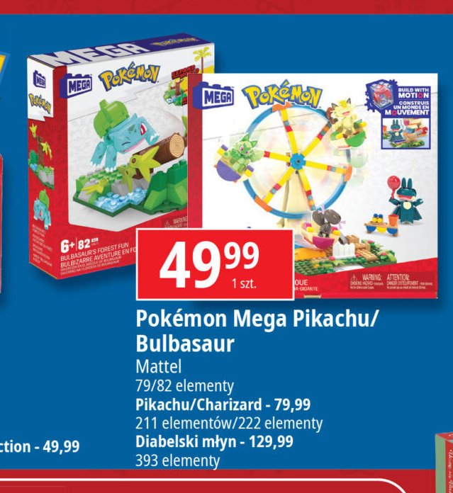 Klocki pokemon Mega bloks promocja