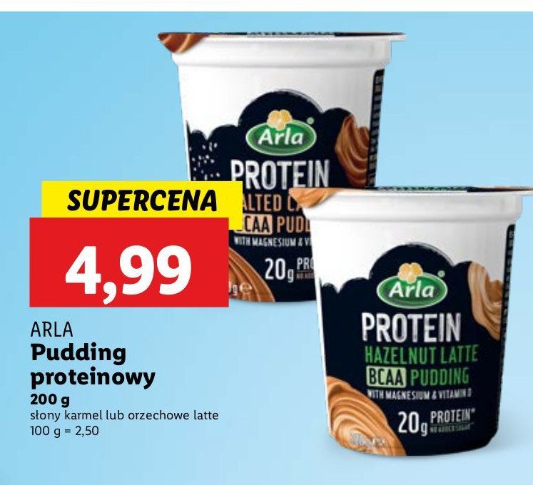 Pudding salted caramel Arla protein promocja