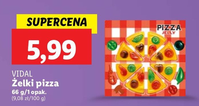 Żelki pizza Vidal promocja
