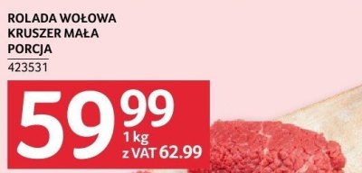 Rolada wołowa kruszer mała porcja promocja w Selgros