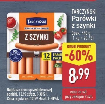Parówki z szynki Tarczyński promocja