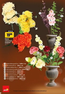 Kwiat sztuczny 69 cm promocja w POLOmarket