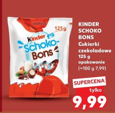 Cukierki czekoladowe Schoko Bons 125 g promocja w Kaufland