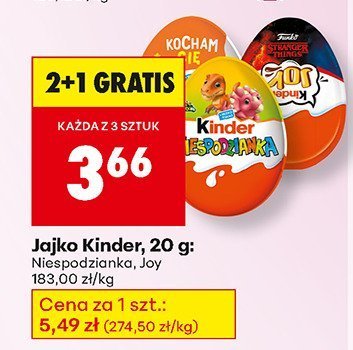 Jajko Kinder, 20 g: Niespodzianka, Joy promocja w Biedronka